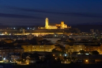 vista d'ocell de la Seu Vella amb el barri de la Boderta al primer terme