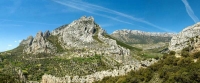 vista del poble des de la carretera de Tremp a Coll de Narg