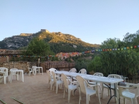 Vista de la terrassa de l'alberg