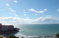 Vista de Platja Capellans desde l'habitaci vista mar.