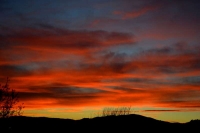 Posta de sol a Santa Maria de Foix.