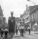 Gegants de Granollers, Esteve i Plcida, l'any 1969.