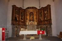 Retaule de Sant Sadurni, recientment restaurat, pertany a l'esglesia del mateix nom a la Roca del Valles