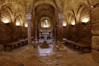 Cripta de l'església romànica de Sant Esteve d'Olius de finals del segle XI situada al municipi d´Olius, al Solsonès. 