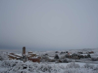 La vila tota nevada