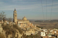 Vista panormica del poble d'Almenar