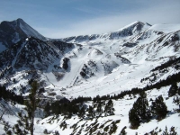 Vista panoramica de la Estació d'esquí i muntanya Vallter2000
