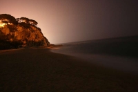 Cala de Sant Pol de mar amb les ltimes llums del dia.