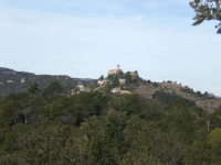 el poblet de mont-ral desde el pou de gel.