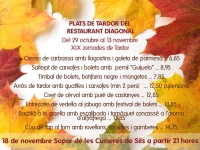 llista de plats de tardor fins el 13 de novembre