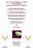 SOPAR MARIDATGE AMB VINS DE L EMPORD EL PROPER DIJOUS 24 DE NOVEMBRE